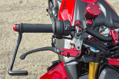 Carbon opklapbare remhendel - met horizontale verstelknop Aprilia Tuono V4 Factory (2021+)