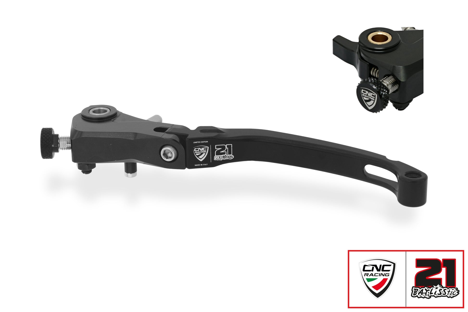 Opklapbare en verstelbare koppelingshendel Troy Bayliss Limited Edition Ducati Monster 1200 25 Anniversario (2020) zwarte variant