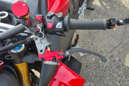Carbon opklapbaar koppelingshendel - met rollende verstelknop Ducati Panigale V2 Bayliss 1st Champion 20th Anniversary (2022+)
