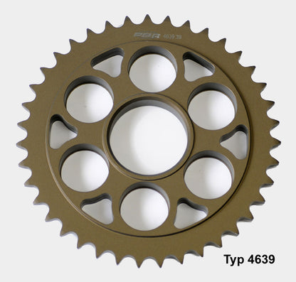 Outletdeal: PBR Aluminium ultralicht hard geanodiseerd achtertandwiel 4639 - 525 - 38-tands