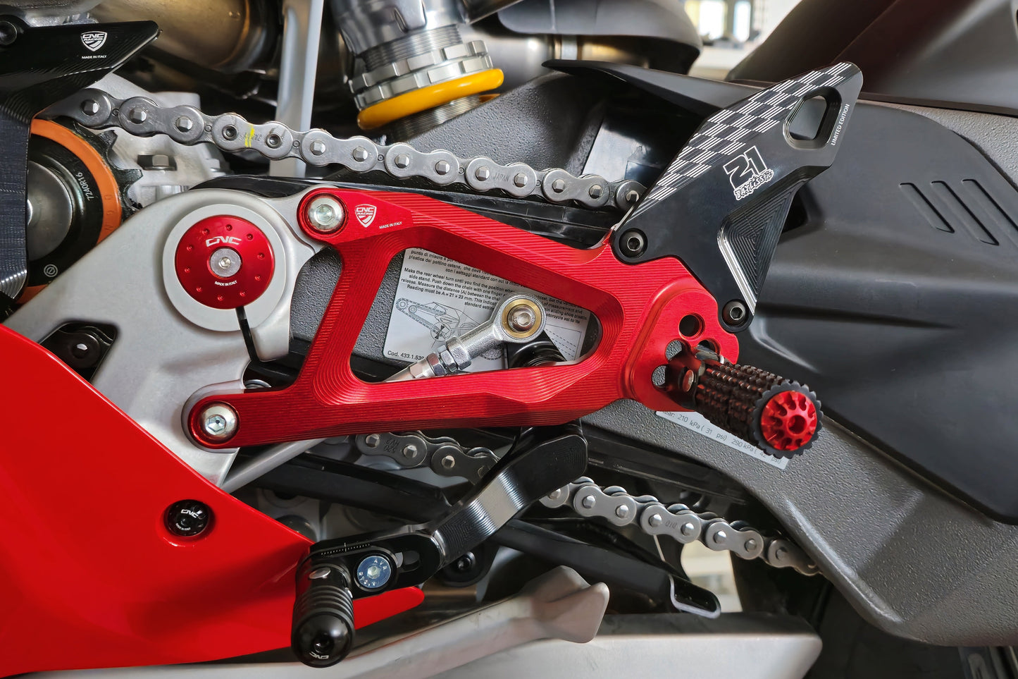 Troy Bayliss Limited Edition remschakelset Ducati Panigale V4 Tricolore Italia (2025+)