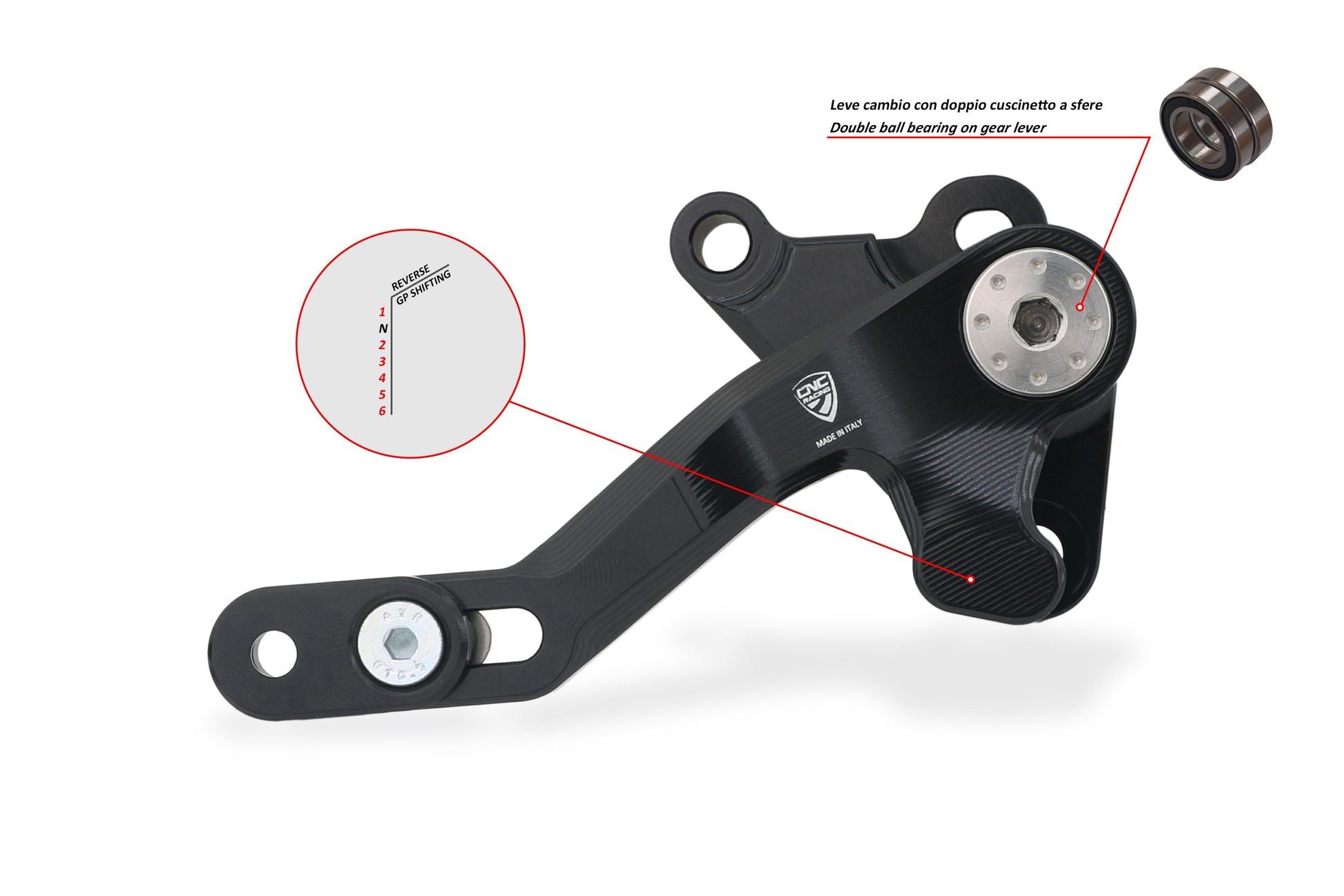 Reverse Shift (GP stijl) Schakelpedaal 'Slide' - Ducati Multistrada V4 Pikes Peak (2025+)