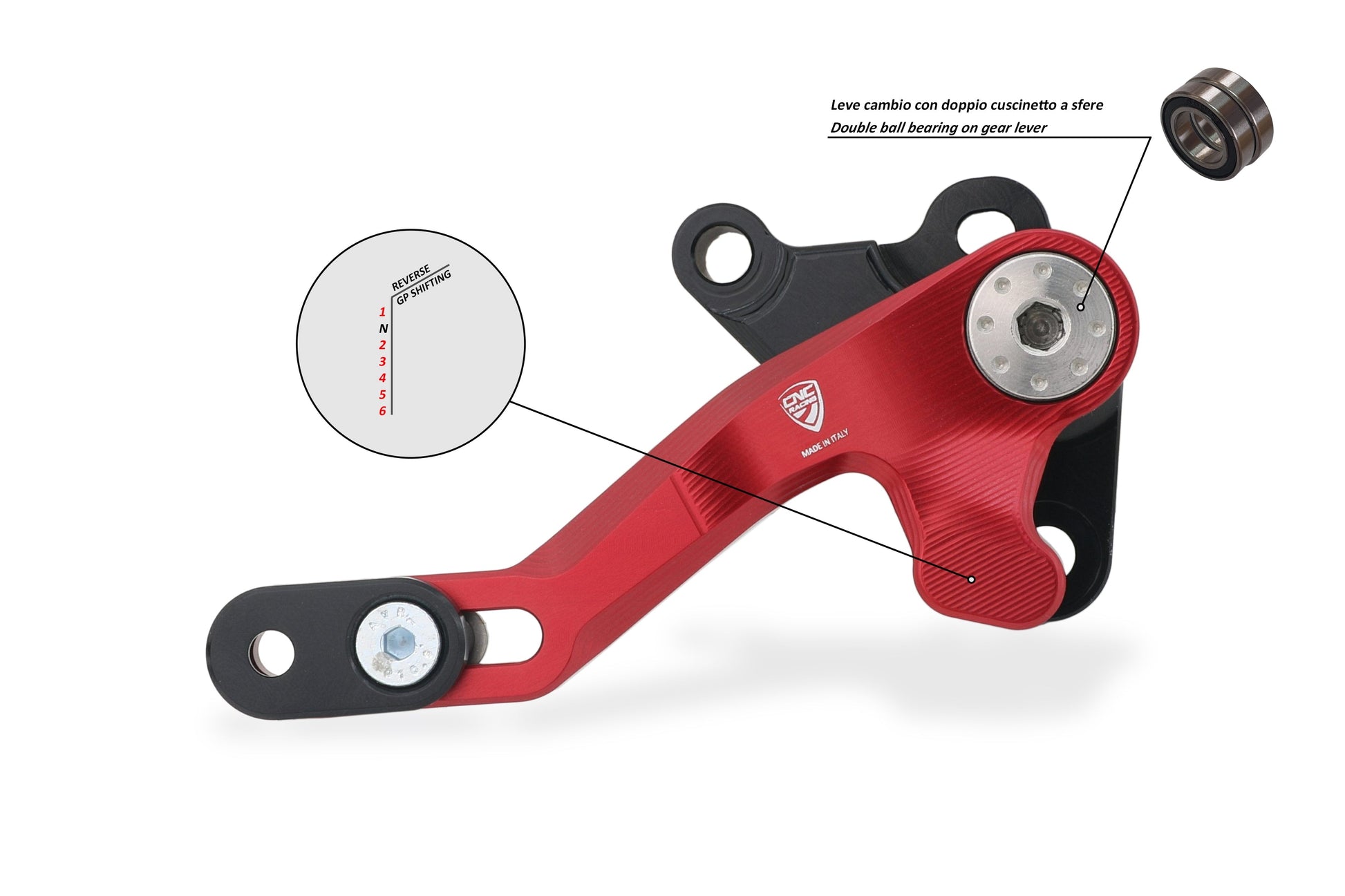 Reverse Shift (GP stijl) Schakelpedaal 'Slide' - Ducati Multistrada V4 Pikes Peak (2025+)