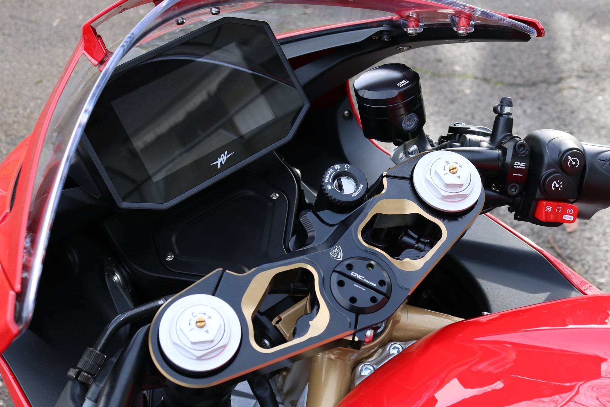 Brembo steun zonder spiegel schroefdraad Ducati Streetfighter V4 (2020-2022)