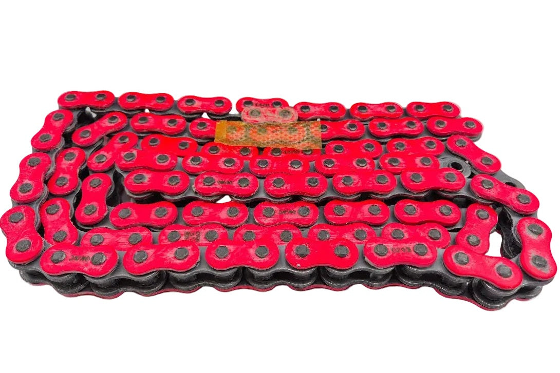 Detailfoto RK GXW ketting 525 Neon Red 114 schakels