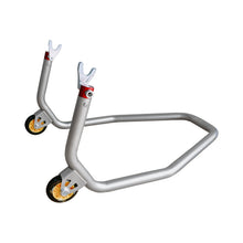 RVS paddockstand met haken en twee wielen - Universeel