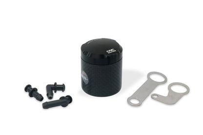Carbon 12ml (achter)rem of koppeling vloeistof reservoir met aluminium deksel - Universeel