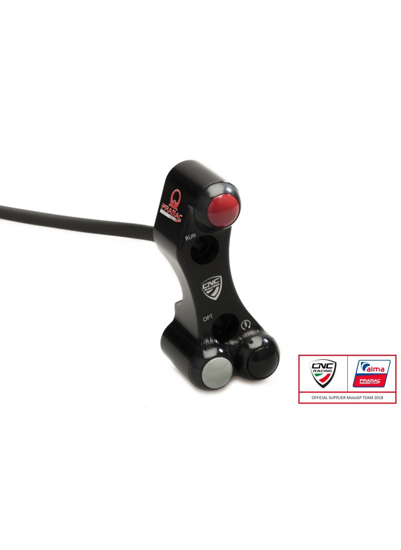 Right handlebar switch Pramac - OEM and RCS Brembo brake master cylinder Ducati Hypermotard 1100 (2007-2012)