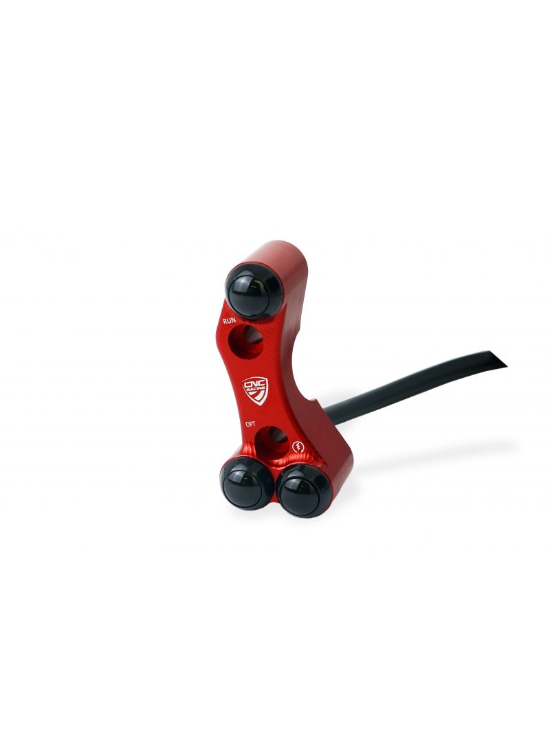 Right Handlebar Switch - OEM and RCS Brembo Brake Master Cylinder - Red Version Ducati Hypermotard 1100 (2007-2012)