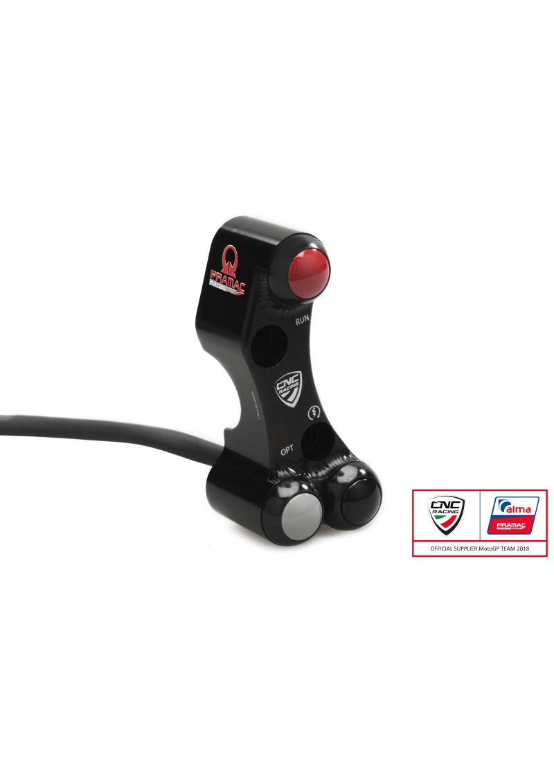 Right handlebar switch Pramac - Brembo billet CNC and forged brake master cylinder Ducati Hypermotard 1100S (2007-2009)