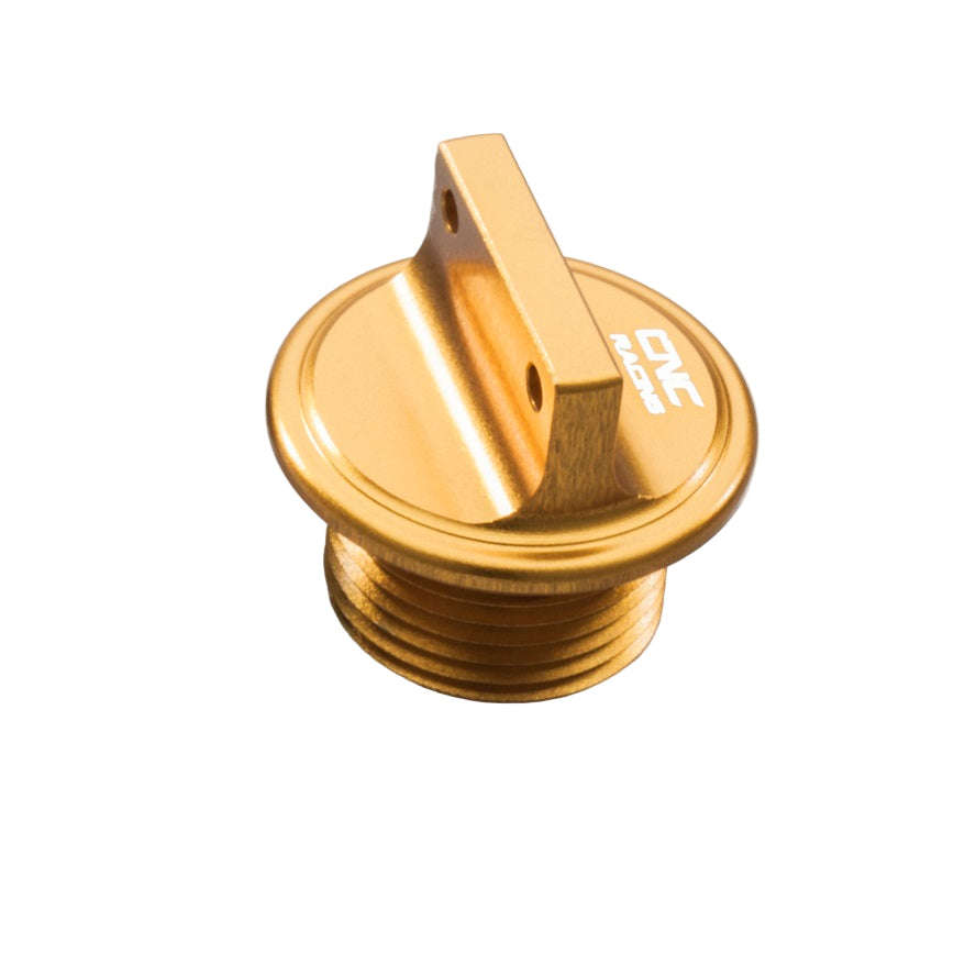 CNC Racing olievuldop Corse M20x2.5 – goud geanodiseerd aluminium