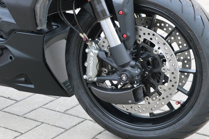 GP Remklauw koeling luchtgeleider set carbon BMW S 1000 RR Motorsport (2019-2022) mat carbon gemonteerd op Ducati Diavel ter voorbeeld