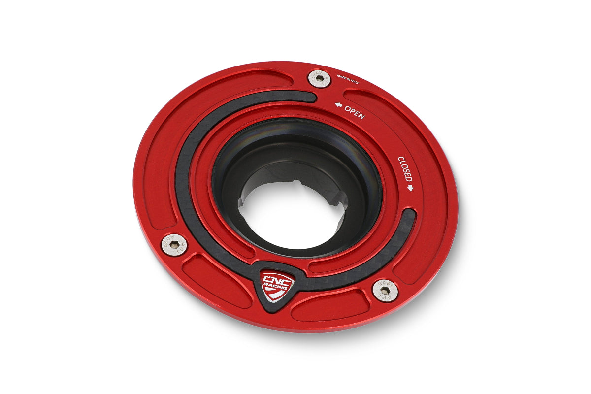 Tankdop ring Carbonio Aprilia Tuono V4 Factory (2025+) rood