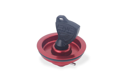 Fast Key kern voor CNC Racing tankdop Ducati Streetfighter V4 Lamborghini (2023+) rood met sleutel er in