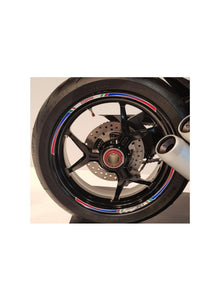 Rimstriping Wheel Stripe kit - 17 inch wheels - Pramac Limited Edition Ducati Hypermotard 1100S (2007-2009)
