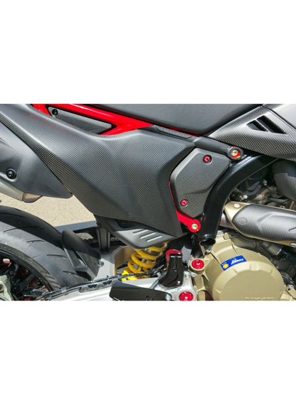 Exhaust Pipe Rear Heat Guard Matt Carbon Ducati Hypermotard 698 Mono 2024+