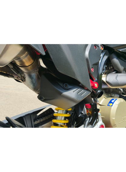 Exhaust Pipe Rear Heat Guard Matt Carbon Ducati Hypermotard 698 Mono 2024+