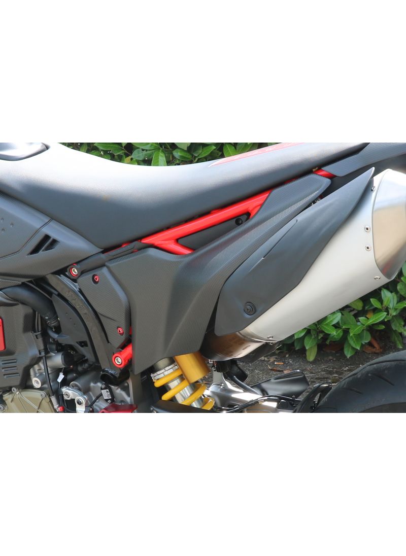 Rear Subframe Covers Matt Carbon Ducati Hypermotard 698 Mono 2024+