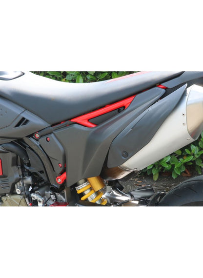 Rear Subframe Covers Matt Carbon Ducati Hypermotard 698 Mono 2024+