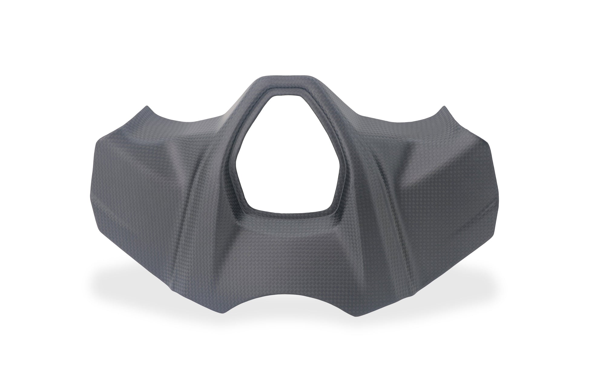 CNC Racing contactslot cover mat carbon vooraanzicht – Ducati Multistrada V2S (2025+)