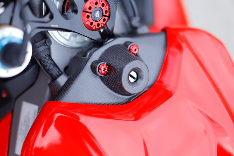 Mat carbon contactslotcover Ducati Panigale V4 Tricolore Italia (2025+)