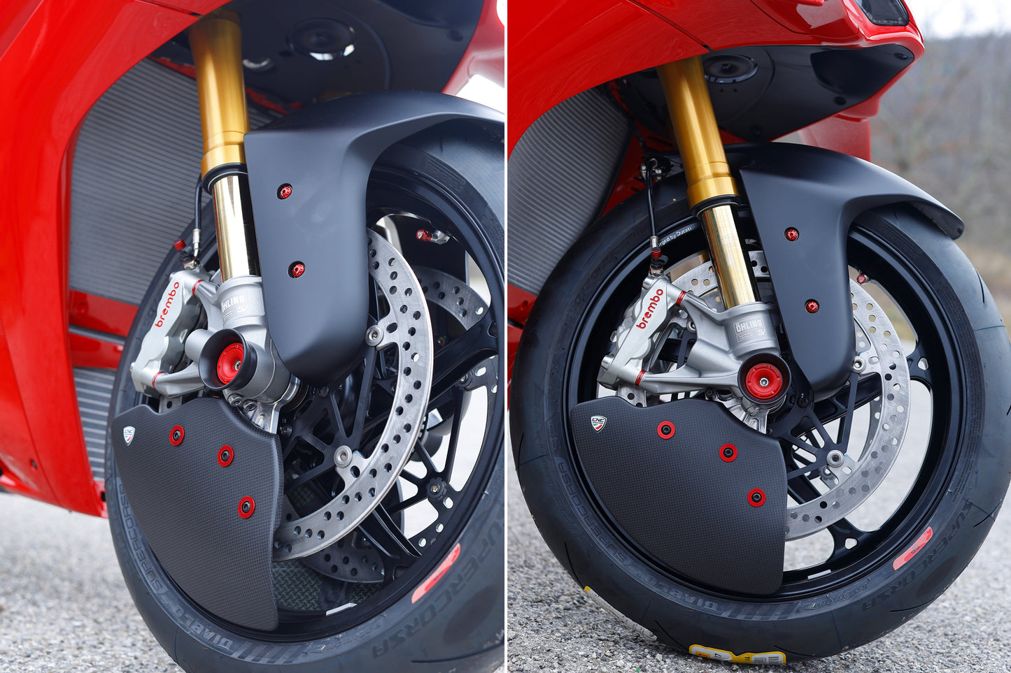 GP Ducts Evo – Carbon Voorremkoeling voor Ducati – Pramac Racing Limited Edition Ducati Panigale V4 Tricolore Italia (2025+)