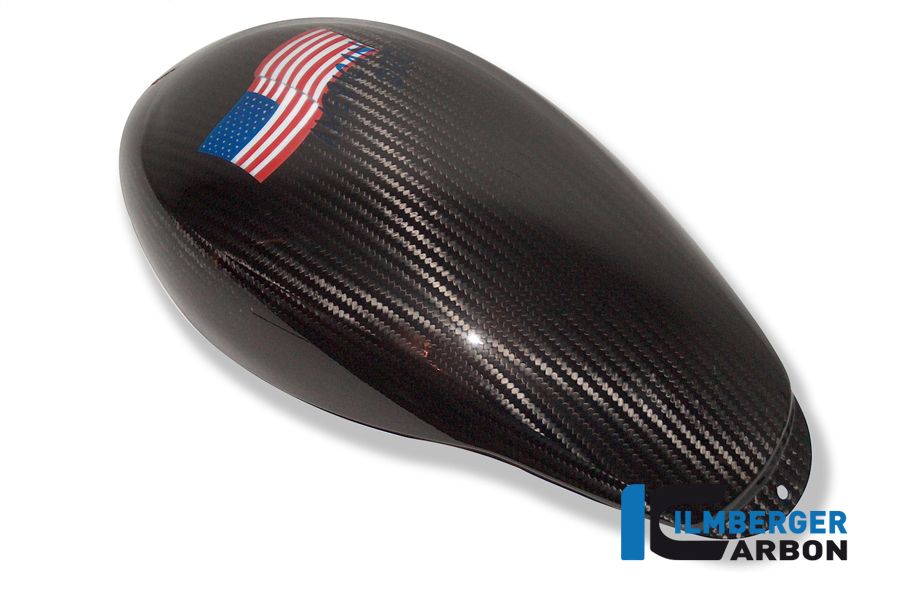 Carbon airbox cover with airbrushed American flag Harley Davidson V-Rod 2001-2017