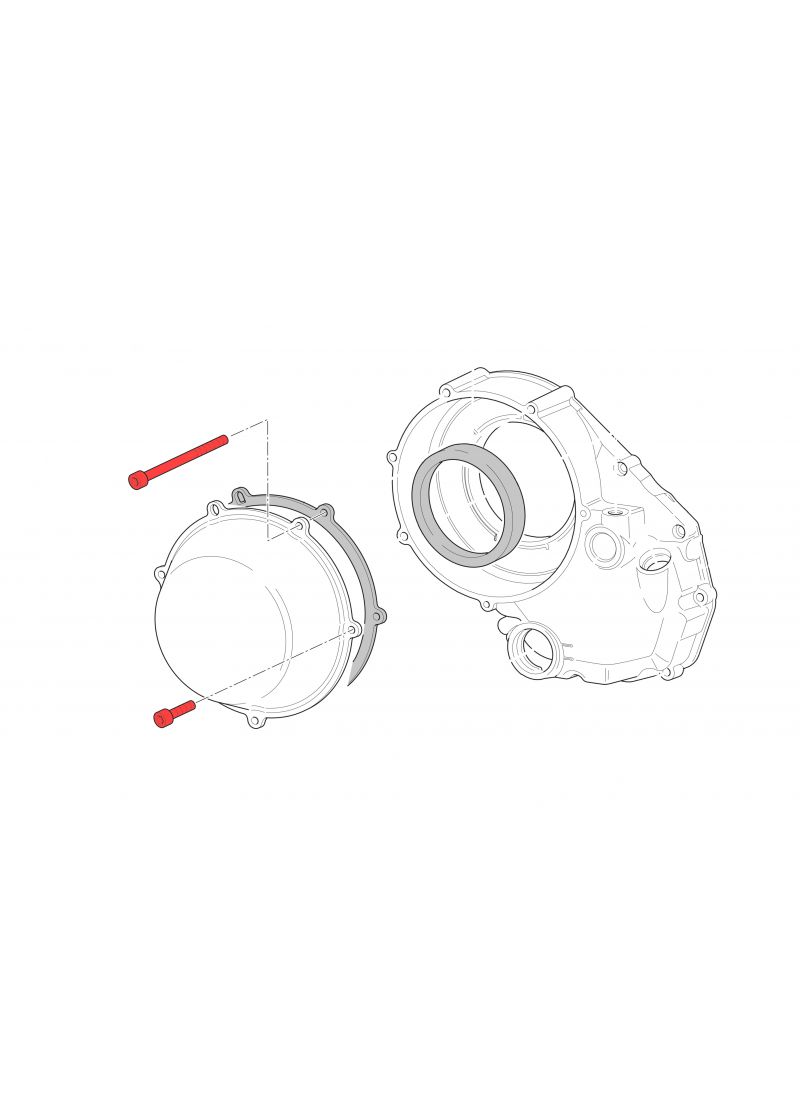 Clutch cover bolt kit Ducati Hypermotard 1100 (2007-2012)