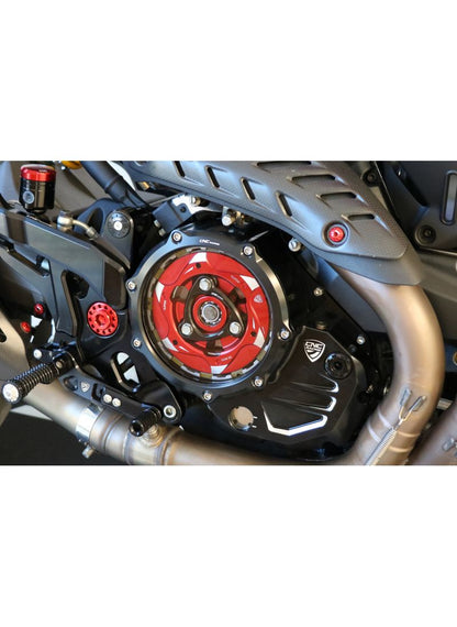 Clear Clutch Cover Ducati Black-Black Ducati Monster 1200 25 Anniversario (2020)