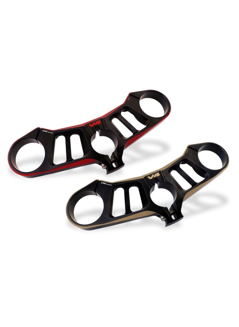Bicolore Black-Red Top Triple Clamp Ducati Panigale V4 V4S