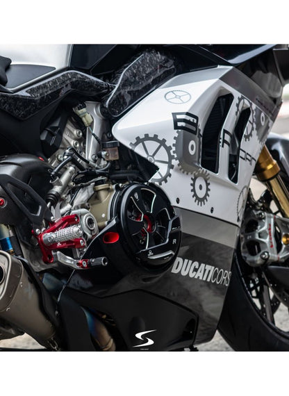 Open koppelingsdeksel voor droge koppeling Ducati Panigale V4 R (2026+)