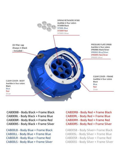 Transparant koppelingsdeksel Clear Clutch BMW S 1000 RR Street (2009-2011)