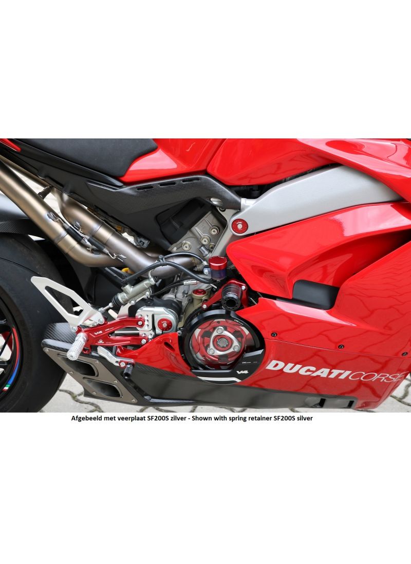  Clear Clutch Kit CNC Racing Panigale V4 V4S Discount Black Red Silver
