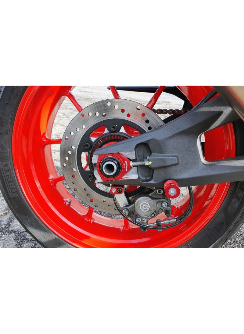 Rear axle nut set - black red gold silver Ducati Panigale V2S FB63 (2026)