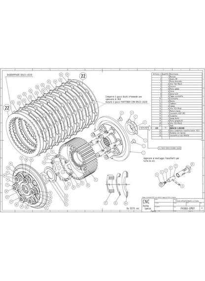 CNC Racing slipper clutch Master Tech Ducati Hypermotard 1100S (2007-2009)