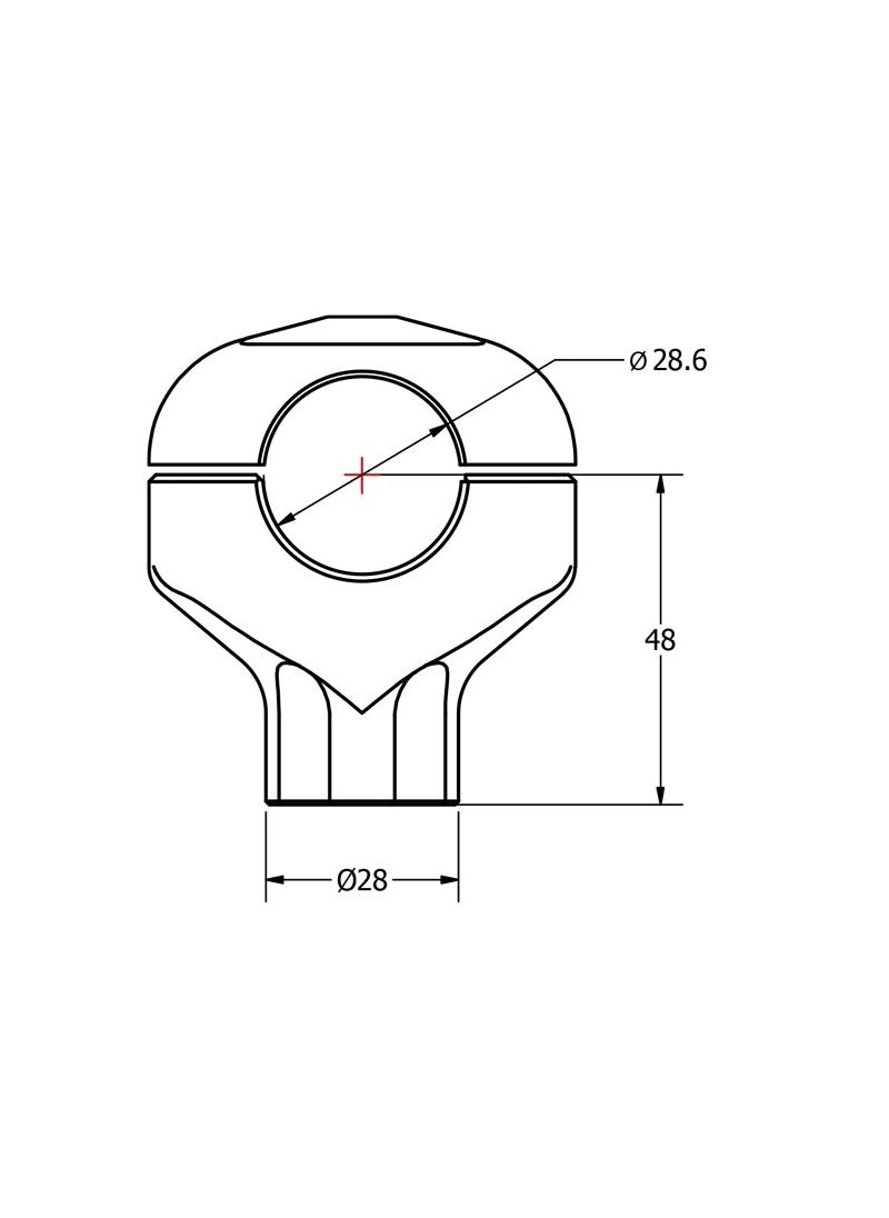 CNC Racing universele riserset hoogte 48mm Ducati Hypermotard 1100 EVO (2010-2012)