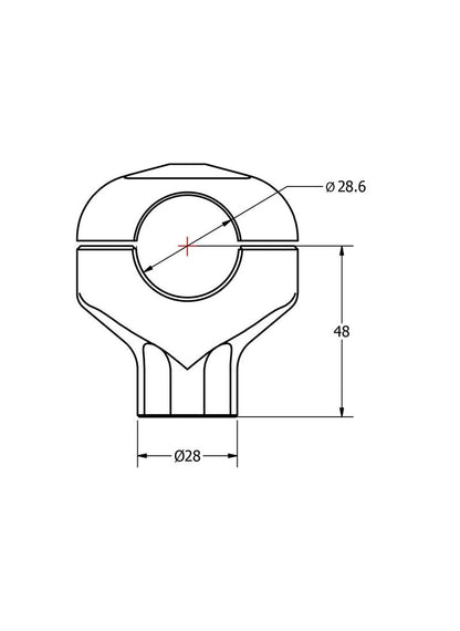 CNC Racing universele riserset hoogte 48mm Suzuki GSX1300R Hayabusa (2021+)