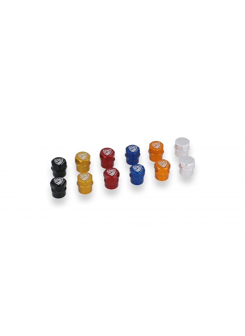 CNC Racing tire valve cap set (2 pcs) Ducati Panigale V4 Tricolore Italia (2025+)