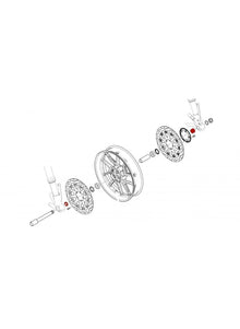 Voorwiel Afstandsbussen Set Ducati Diavel V4 RS (2025+)