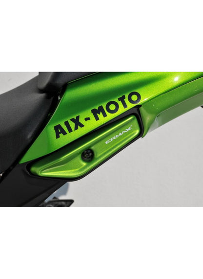 Las persianas del riel de agarre de pasajeros de Ermax y las cubiertas del indicador delantero Kawasaki Z1000SX 2011-2016 (vendido por kit completo)