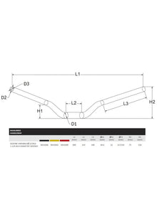 Fatbar stuur 22-29mm universeel CNC Racing Kawasaki Z650S (2026+)
