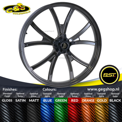 BST Torque TEK 3.5x21" carbon voorvelg voor Harley Davidson FLHTK Ultra Limited (2010-2013)