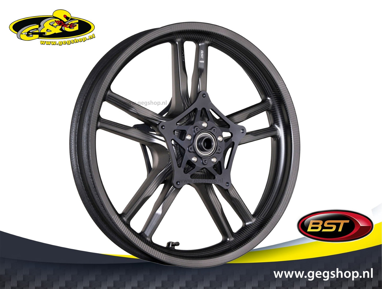 BST Carbon Achtervelg Diamond TEK 4,5 x 17" Kawasaki ZX-4R (2023+)