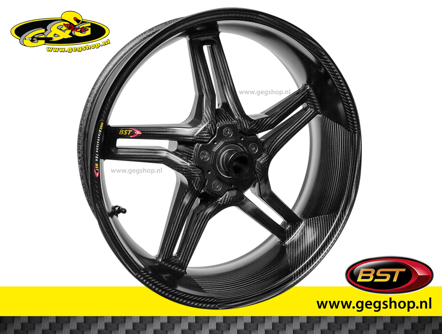 BST Carbon Voorvelg Rapid Tek 3,5 x 17" Yamaha YZF-R6 (2017+)