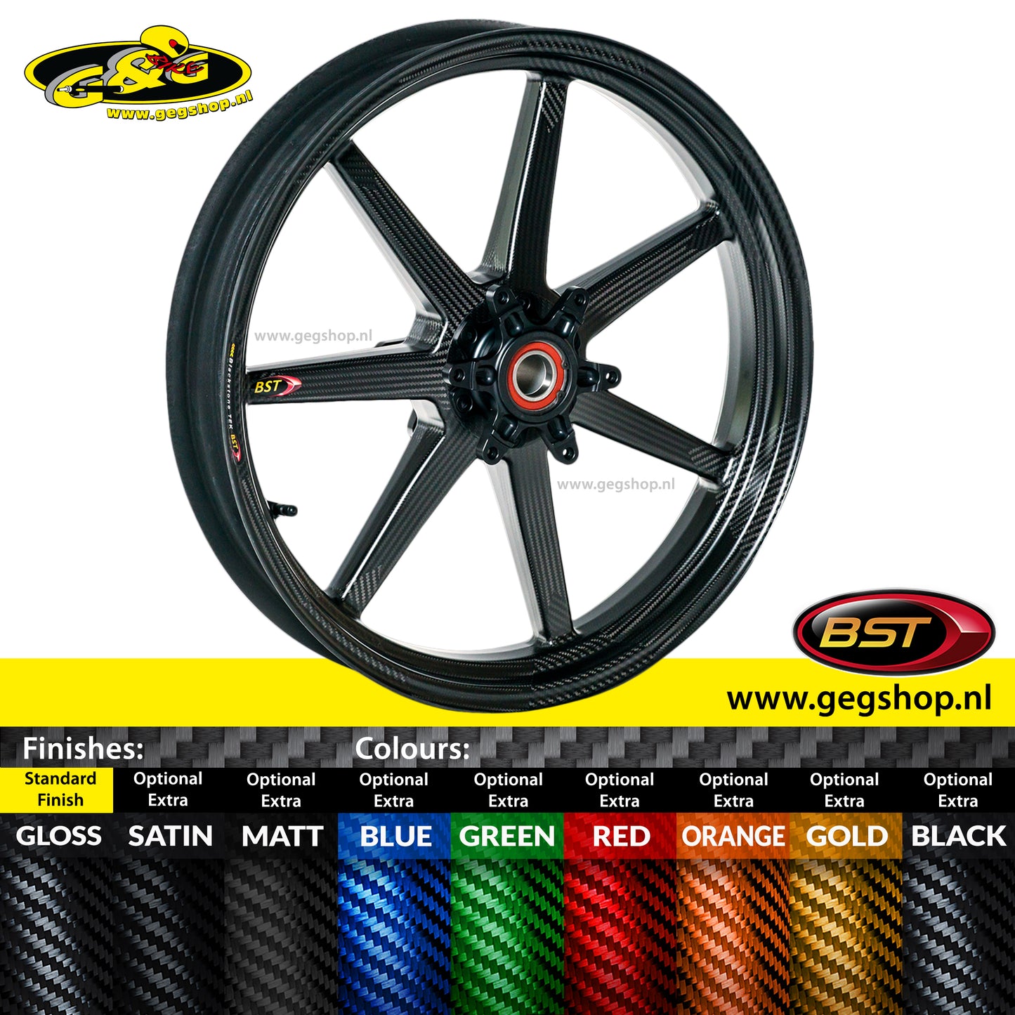 BST Torque TEK 4.5x17'' carbon achtervelg voor Harley Davidson FLHTCU Electra Glide Classic (2009-2013)