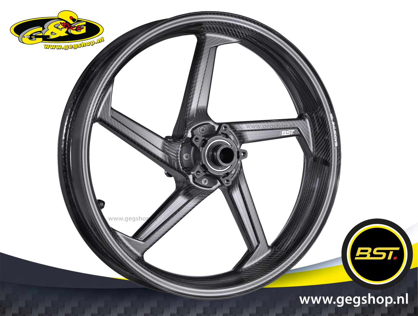 BST Carbon Achtervelg Diamond TEK 6,0 x 17" Ducati 848EVO Corse