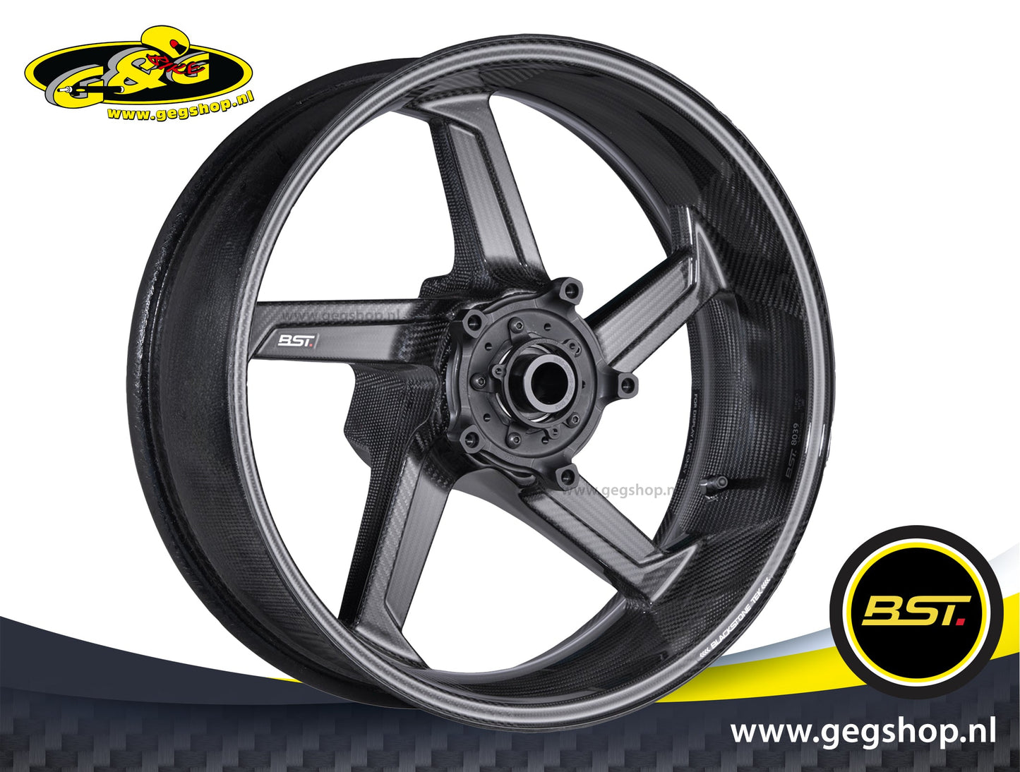 BST Star TEK achtervelg carbon 6,0 x 17" Aprilia RSV4 Factory (2021-2024)