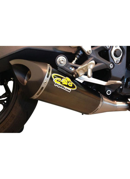 G&G Big Oval Exhaust Triumph Street Triple 675 2013-2015