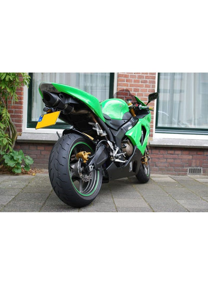 G&G Big Oval slip-on uitlaat Kawasaki ZX6R Ninja 2005-2006