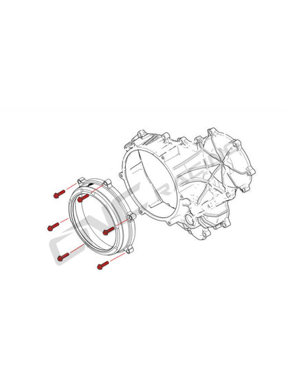 Titanium boutenset koppelingsdeksel Ducati Streetfighter V4 (2025+)